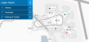 Logan Airport Interactive Map