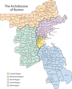 Interactive Map of Boston Archdiocese